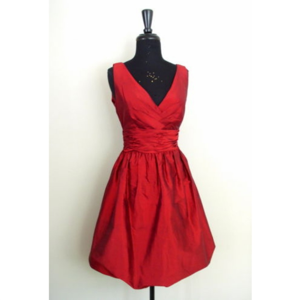Suzi Chin For Maggy Boutique Silk Bubble Dress 6 - Picture 4 of 8
